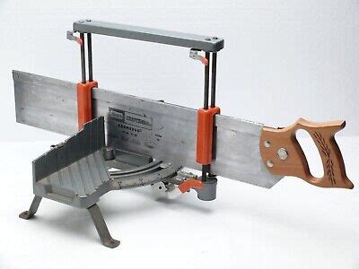 sears metal craftsman miter box & saw 36184|self angle miter box saw.